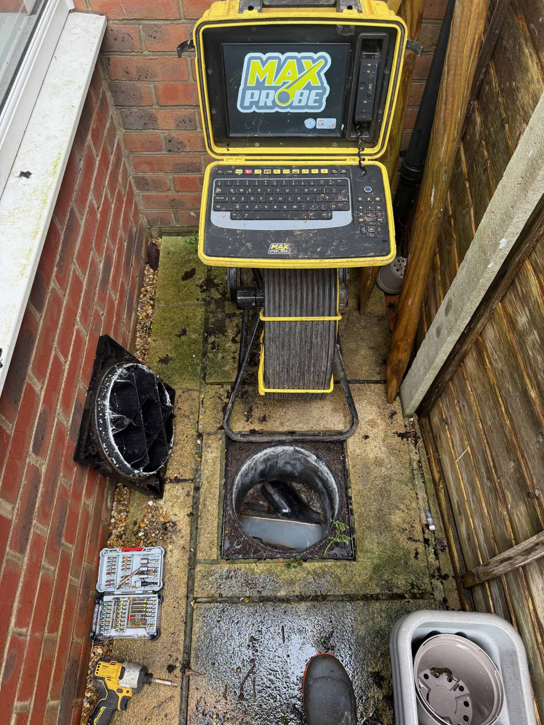 CCTV drain survey camera for accurate pipe inspections and diagnostics.